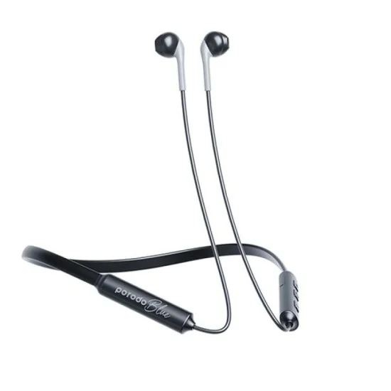 Porodo Blue ENC Neckband Apple Buds Earphones - Black